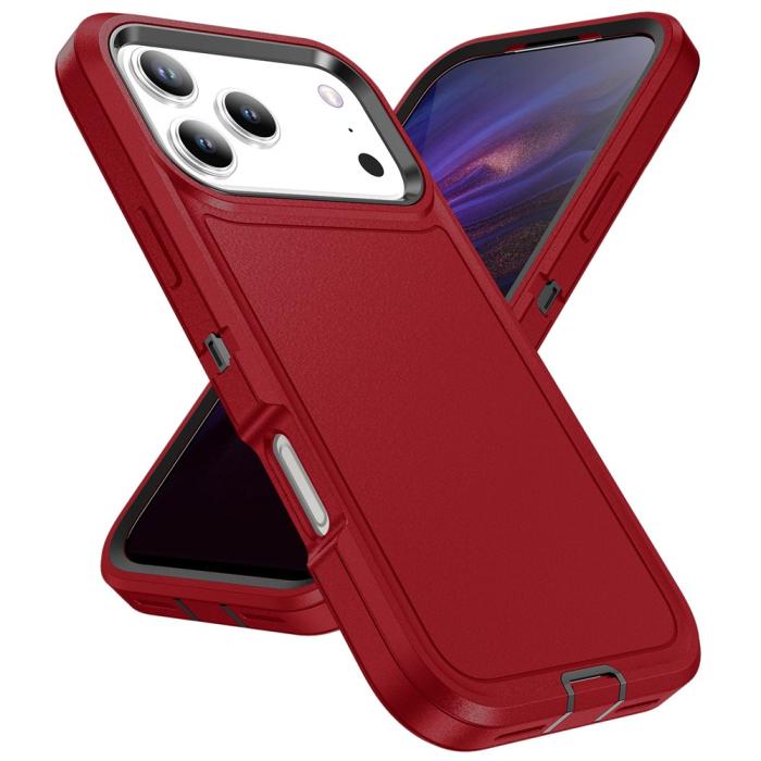 Bild 2, iPhone 17 Pro Max Skal Extreme Shockproof Hybrid Röd