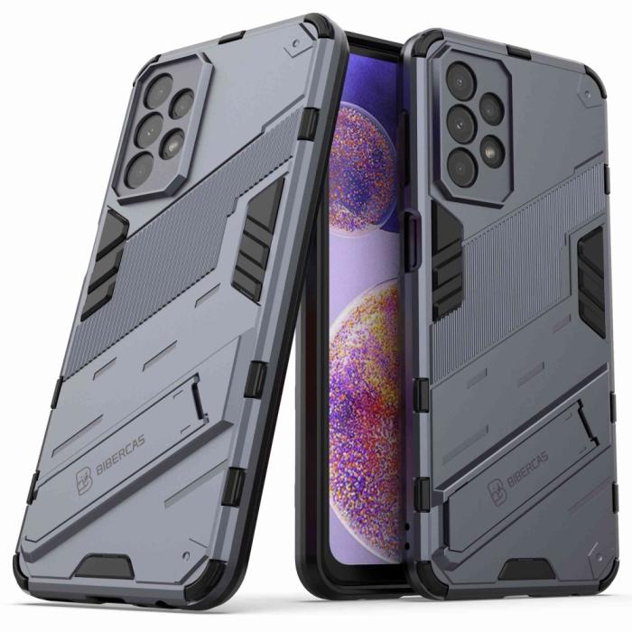Bild 1, Samsung Galaxy A23 5G Skal Shockproof Hybrid Kickstand Grå