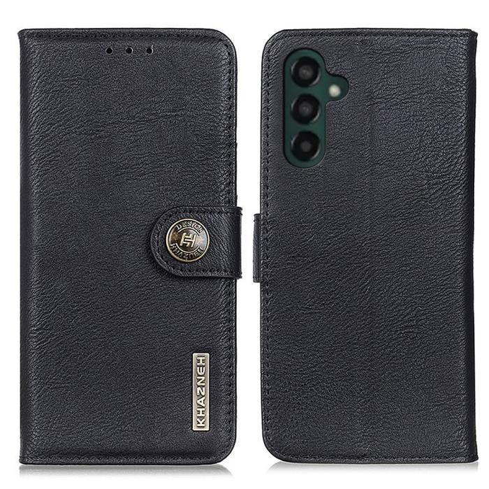 Bild 1, KHAZNEH Samsung Galaxy A25 5G Fodral Läder Svart