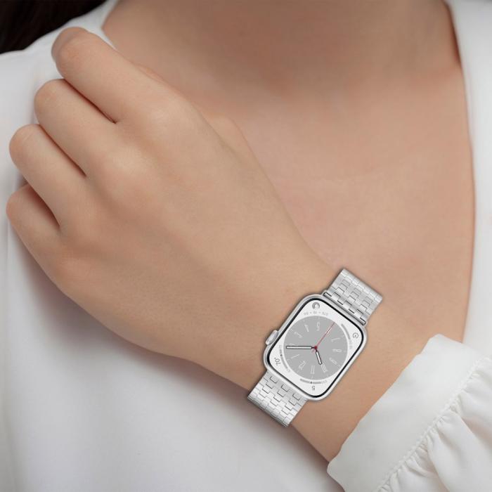 Bild 6, Apple Watch 38/40/41 mm Armband Magnetisk Loop Sil