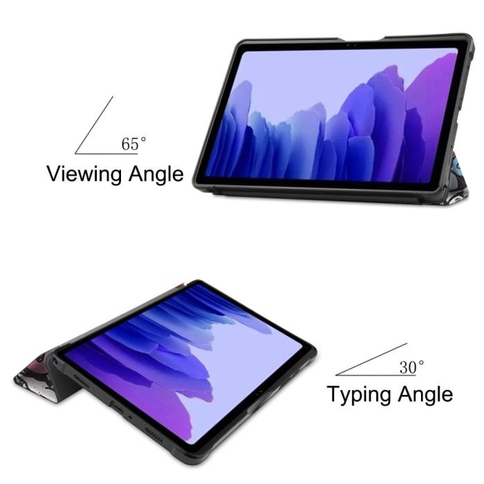 Bild 3, Samsung Galaxy Tab A7 10.4 Fodral Tri-Fold Graffiti