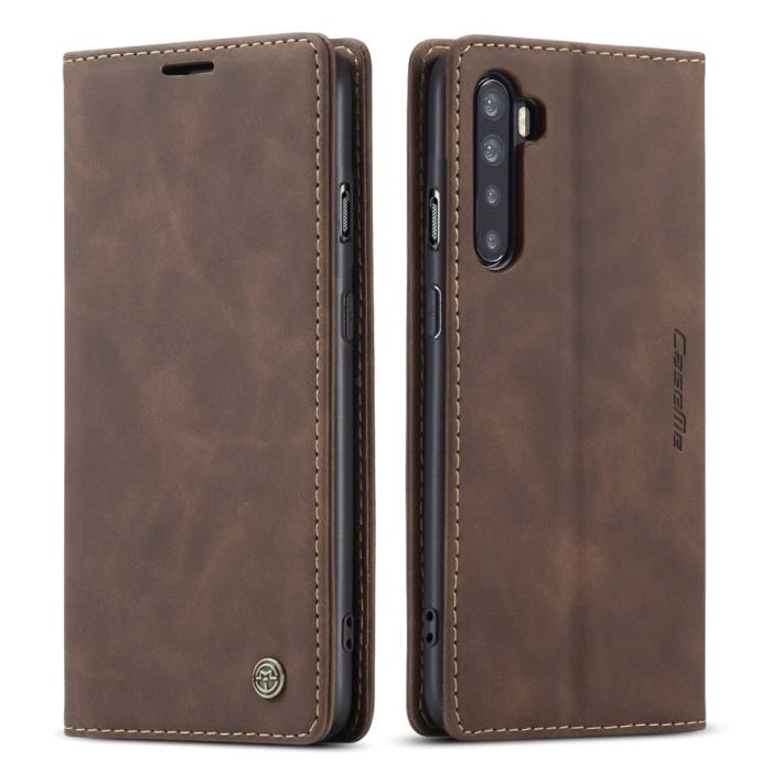 Bild 2, OnePlus Nord - CASEME Vintage Fodral - Brun