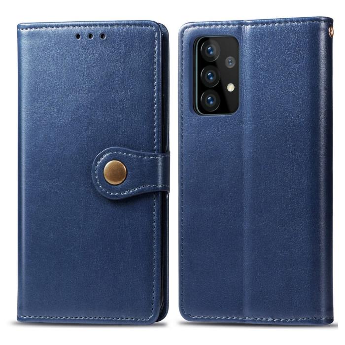 Bild 2, Samsung Galaxy A72 - Solid Plånboksfodral - Blå