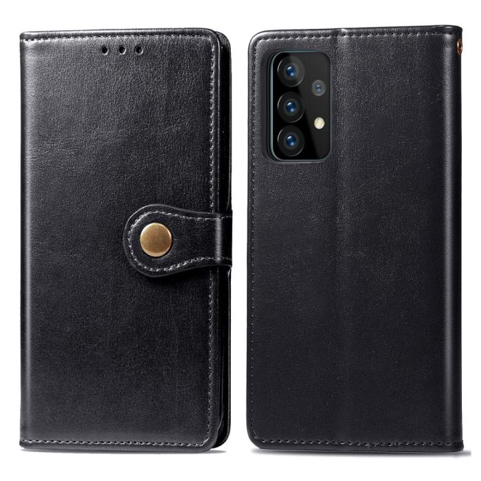 Bild 2, Samsung Galaxy A72 - Solid Plånboksfodral - Svart