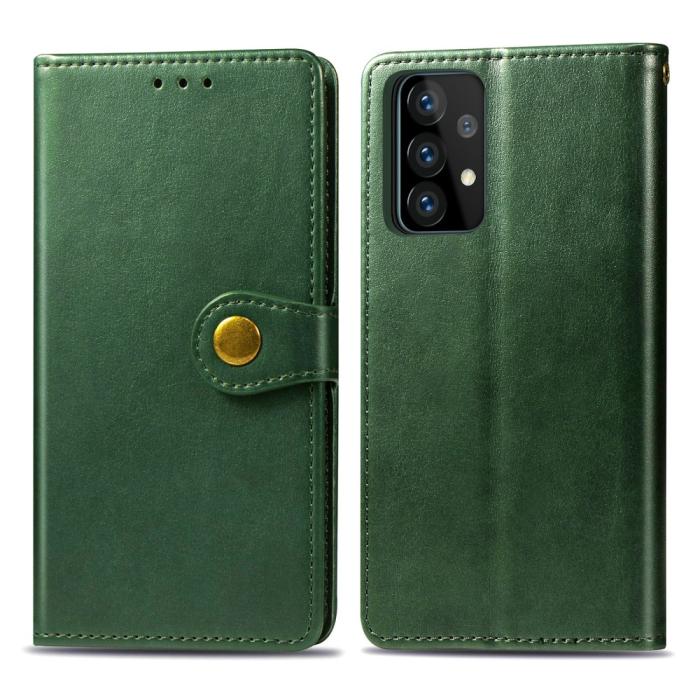 Bild 2, Samsung Galaxy A72 - Solid Plånboksfodral - Grön