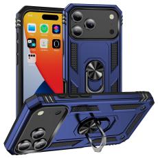 iPhone 17 Pro Skal Shockproof Hybrid Ring Bl&aring;