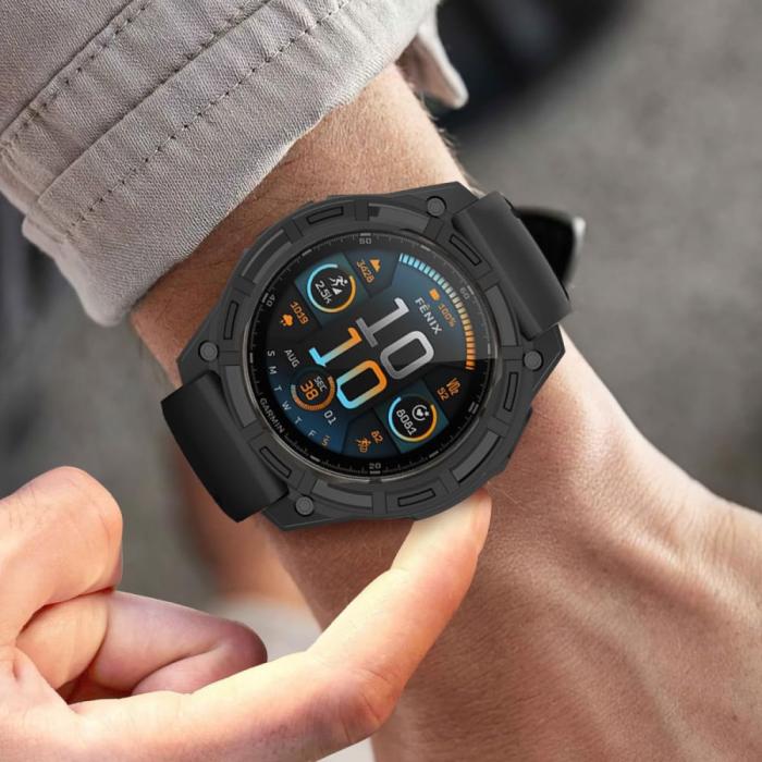 Bild 3, Tech-Protect Garmin Fenix 8 47 mm Skal Defense Air Svart
