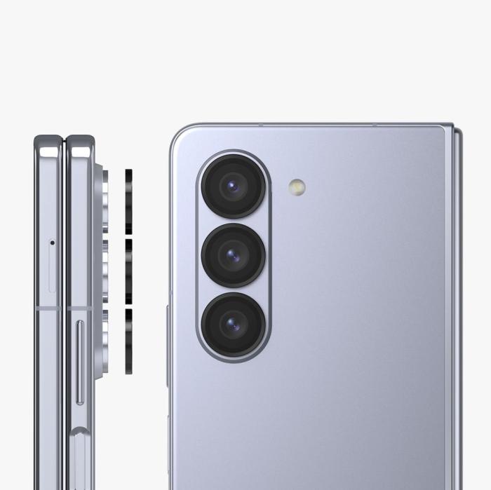Bild 3, Ringke Samsung Galaxy Z Fold 5 Linsskydd Härdat Glas Svart