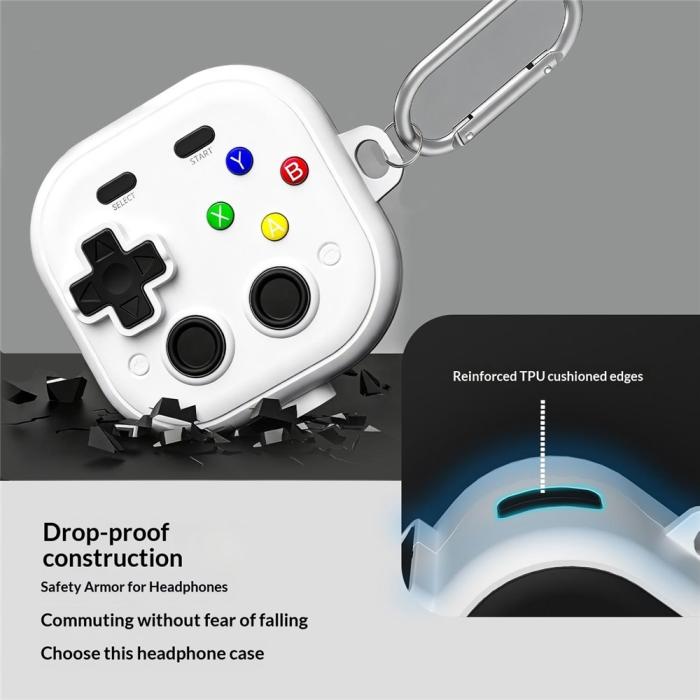 Bild 3, Samsung Galaxy Buds 4 / 4 Pro Skal Game Console Grå