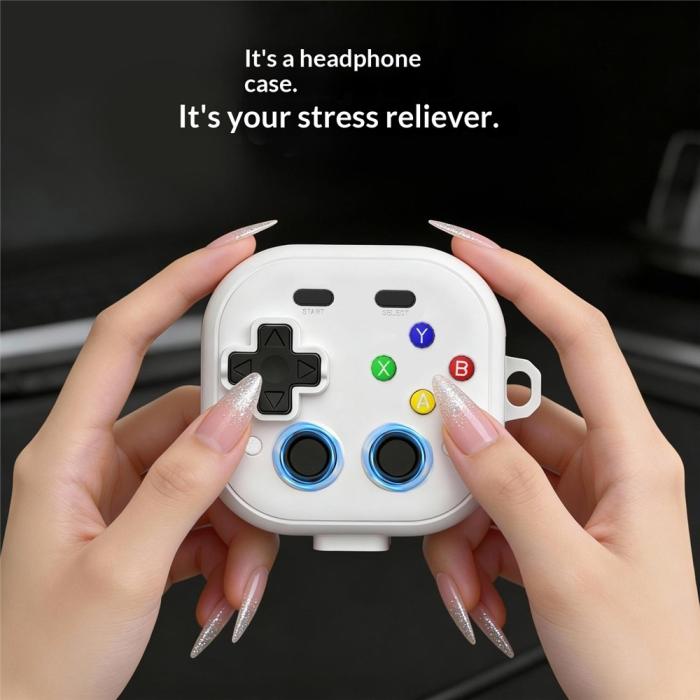 Bild 5, Samsung Galaxy Buds 4 / 4 Pro Skal Game Console Grå