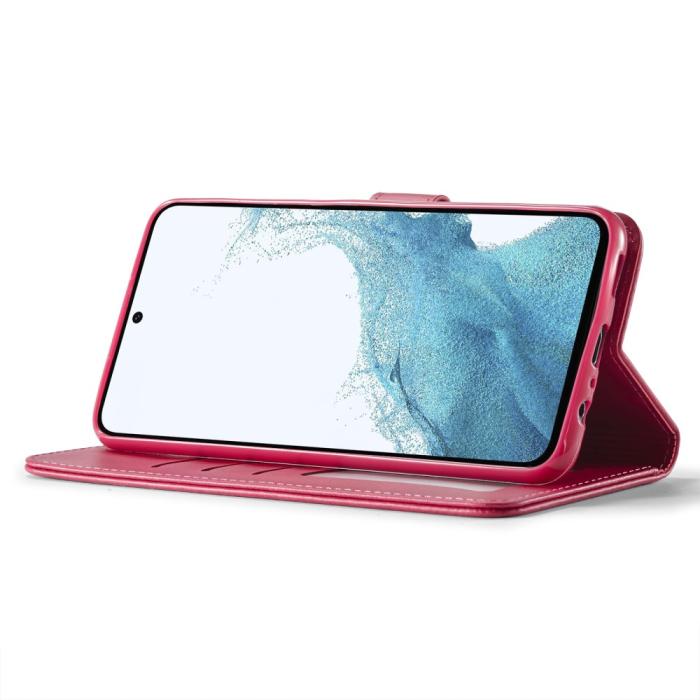 Bild 3, LC.IMEEKE Samsung Galaxy A34 5G Fodral Läder Rosa/Röd