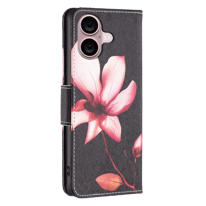 Bild 6, iPhone 16 Plus Fodral Med Tryck Rosa Blomma