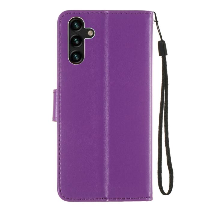 Bild 3, Samsung Galaxy S22 Plus Fodral Solid Läder Lila