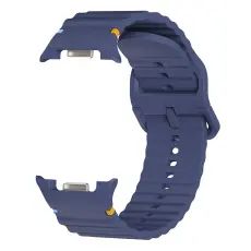 KALEBOL Galaxy Watch 8 46/44/40 mm Armband Wave M&ouml;rk Bl&aring;