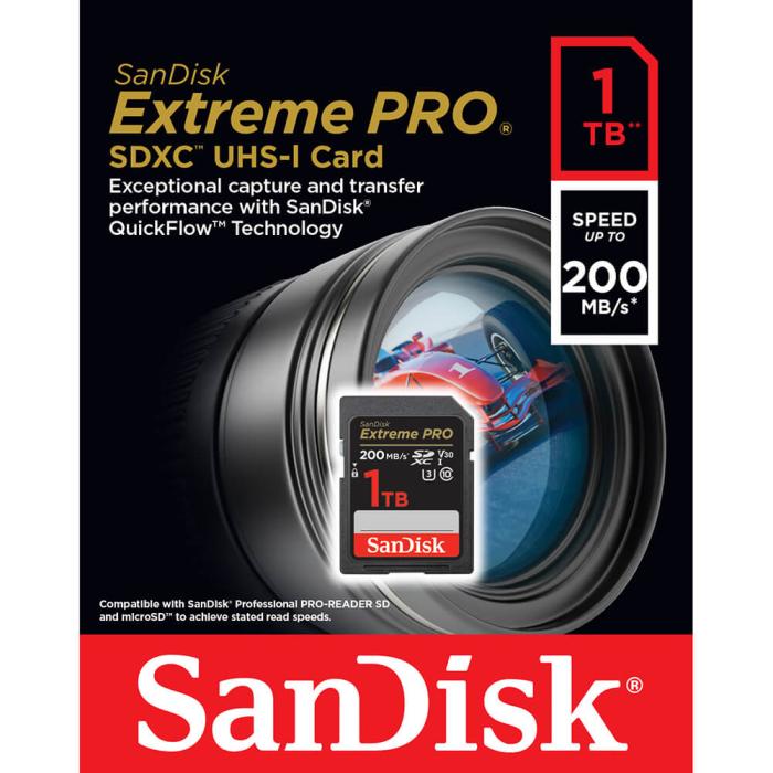 Bild 2, SanDisk SDXC Extreme Pro 1 TB 200MB/s UHS-I