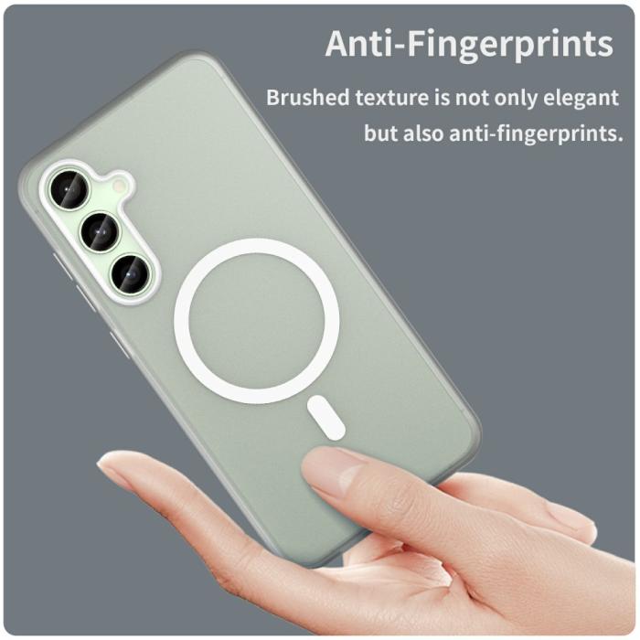 Bild 5, Samsung Galaxy S24 FE Skal MagSafe Slim Matt Vit