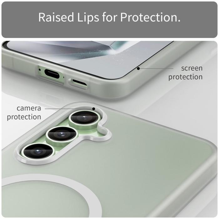 Bild 6, Samsung Galaxy S24 FE Skal MagSafe Slim Matt Vit