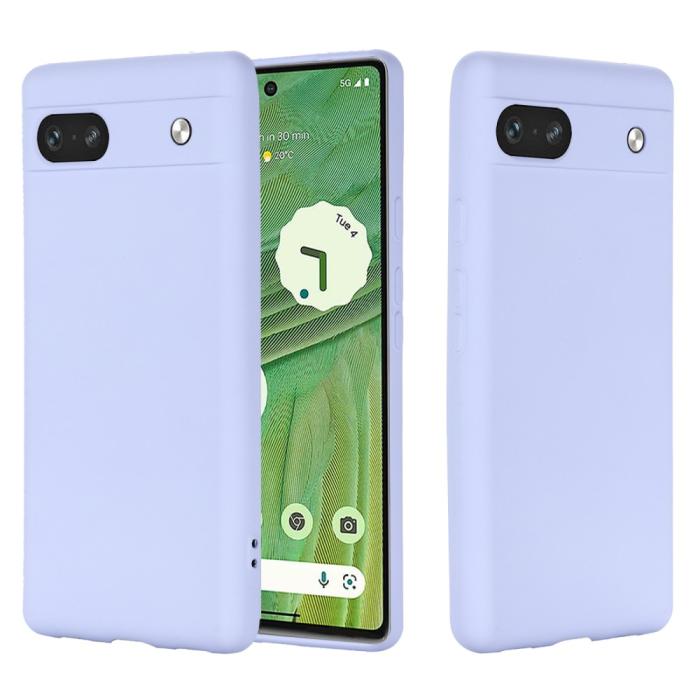 Bild 2, Google Pixel 7A Skal Liquid Silikon Med Strap Lila