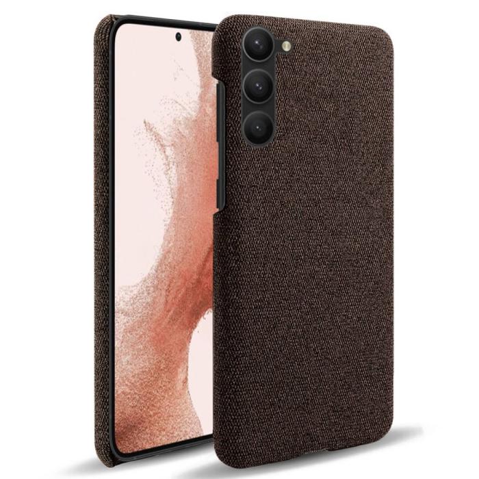Bild 1, KSQ Samsung Galaxy S23 Plus Skal Tygbelagt Brun