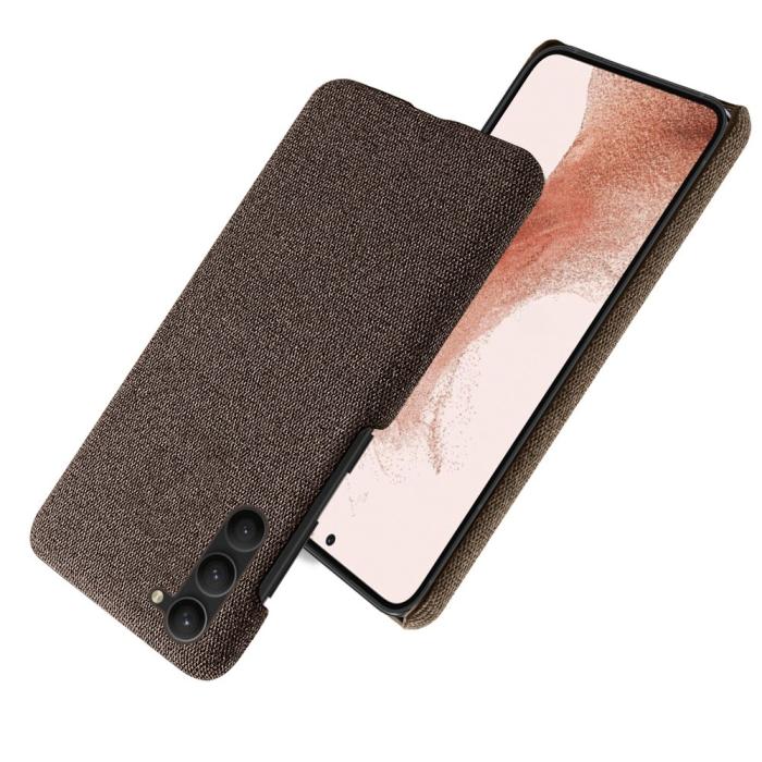 Bild 2, KSQ Samsung Galaxy S23 Plus Skal Tygbelagt Brun