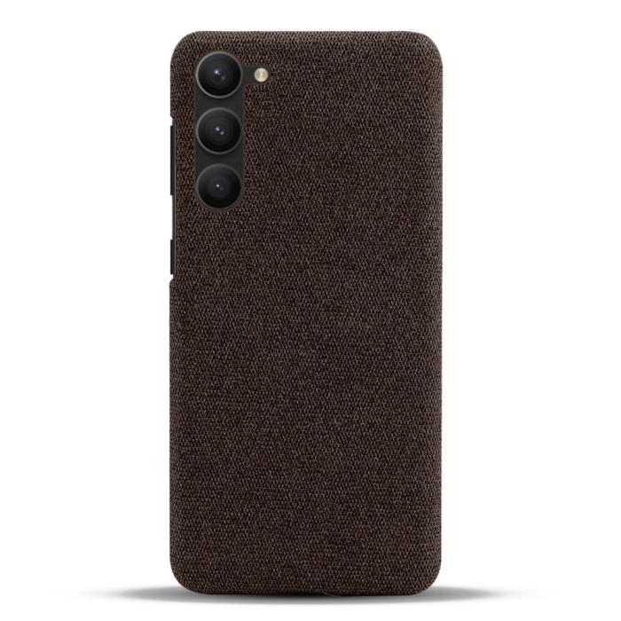 Bild 3, KSQ Samsung Galaxy S23 Plus Skal Tygbelagt Brun