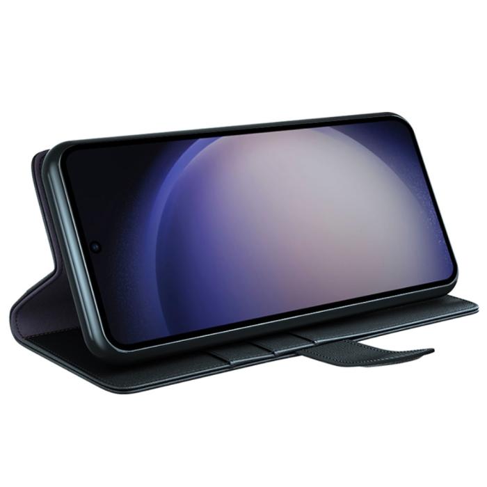 Bild 3, Samsung Galaxy S24 Ultra Fodral Premium Äkta Läder Svart