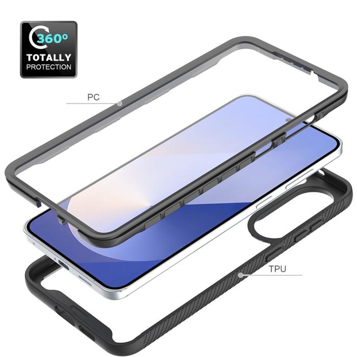 Bild 2, Samsung Galaxy S25 Edge Skal 360 Hybrid Defense Svart