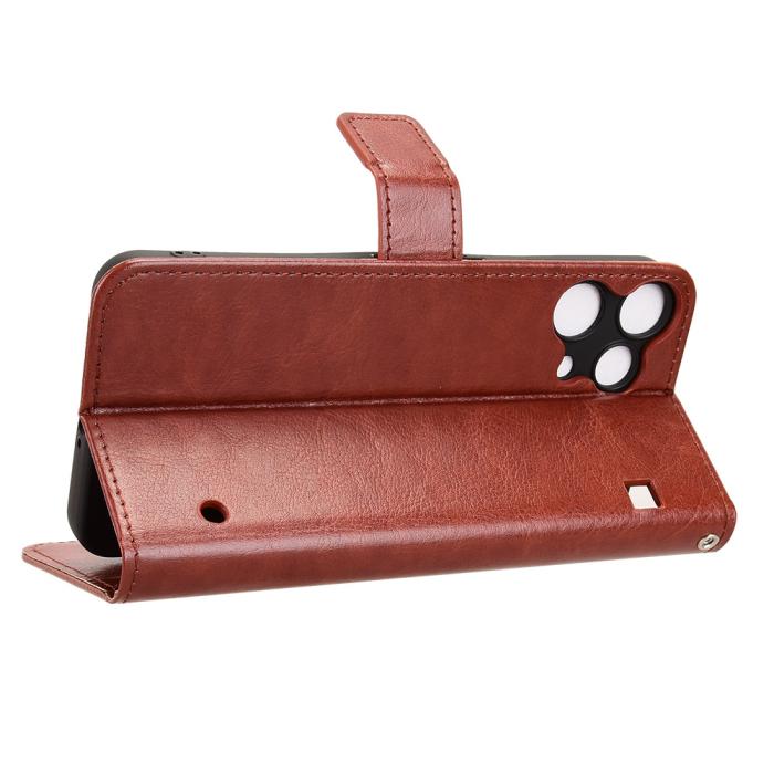 Bild 6, Nothing Phone 3a Lite Fodral Crazy Horse Läder Brun