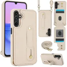 Samsung Galaxy S26 Skal Multifunktionellt L&auml;der Beige