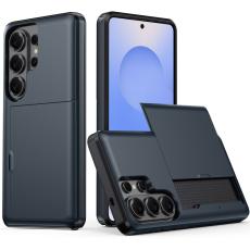 Samsung Galaxy S26 Ultra Skal Hybrid Med Kortfack Bl&aring;
