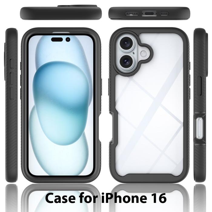 Bild 6, iPhone 16 Skal Hybrid Defense Svart
