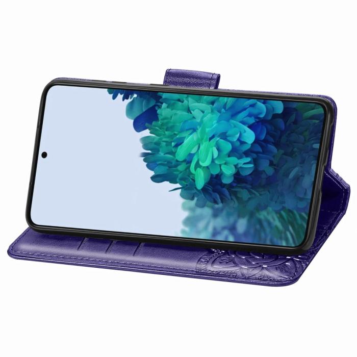 Bild 5, Samsung Galaxy S22 Plus Fodral Butterfly Tryckt Läder Lila