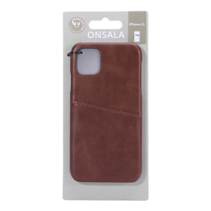 Bild 2, ONSALA iPhone 11 Skal Kortfack Brun