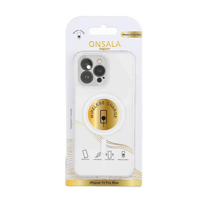 Bild 2, ONSALA iPhone 15 Pro Max Skal MagSafe TPU Transparent