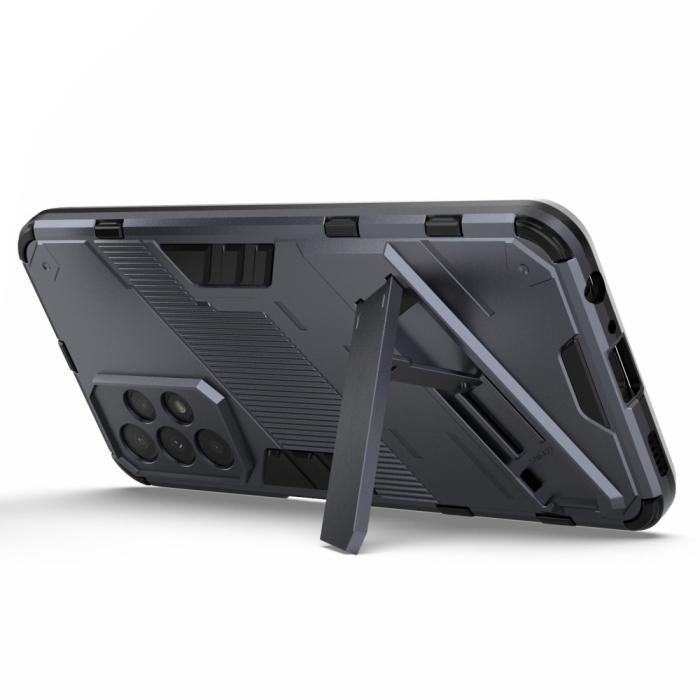 Bild 4, Samsung Galaxy A23 5G Skal Shockproof Hybrid Kickstand Grå
