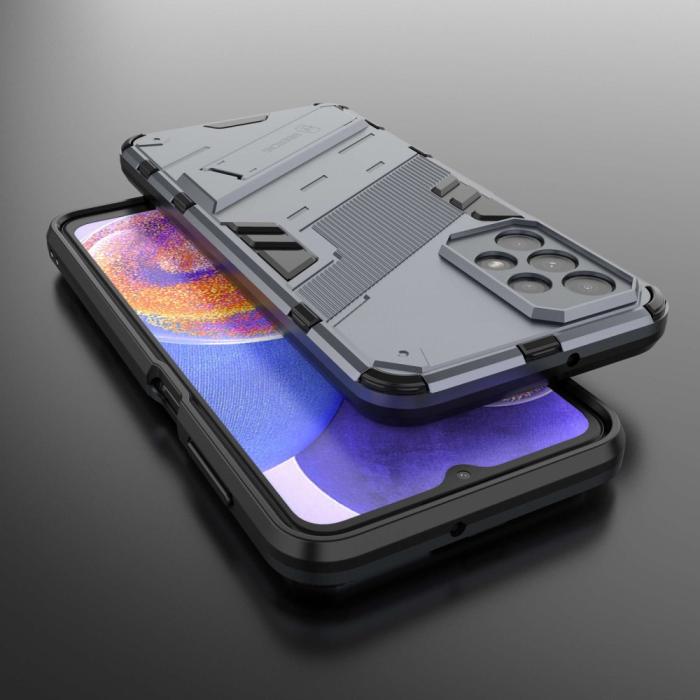 Bild 6, Samsung Galaxy A23 5G Skal Shockproof Hybrid Kickstand Grå