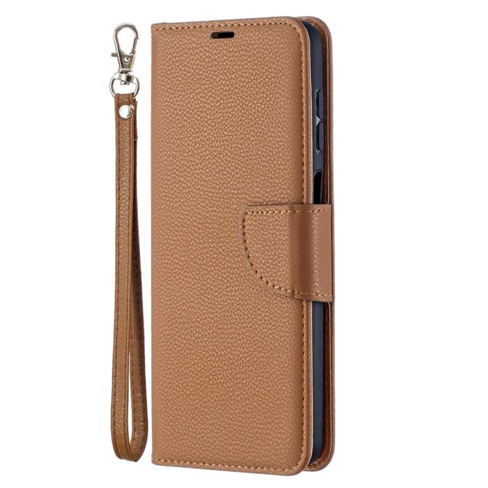 Bild 3, Samsung Galaxy A12 - Litchi Shark Fodral - Brun