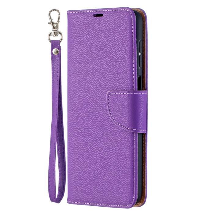 Bild 3, Samsung Galaxy A12 - Litchi Shark Fodral - Lila