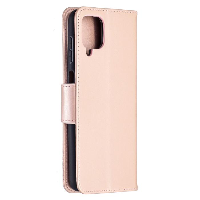 Bild 4, Samsung Galaxy A12 - Butterfly Plånboksfodral - Roséguld