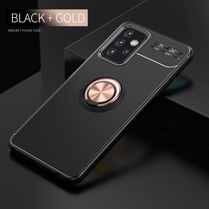 Bild 2, Samsung Galaxy A72 - Ring Skal - Svart/Roséguld
