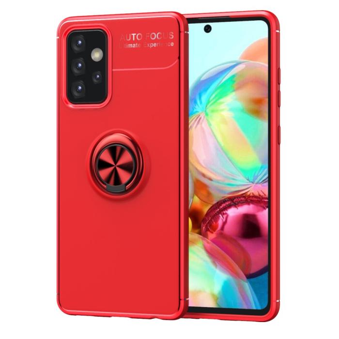 Bild 1, Samsung Galaxy A72 - Ring Skal - Röd