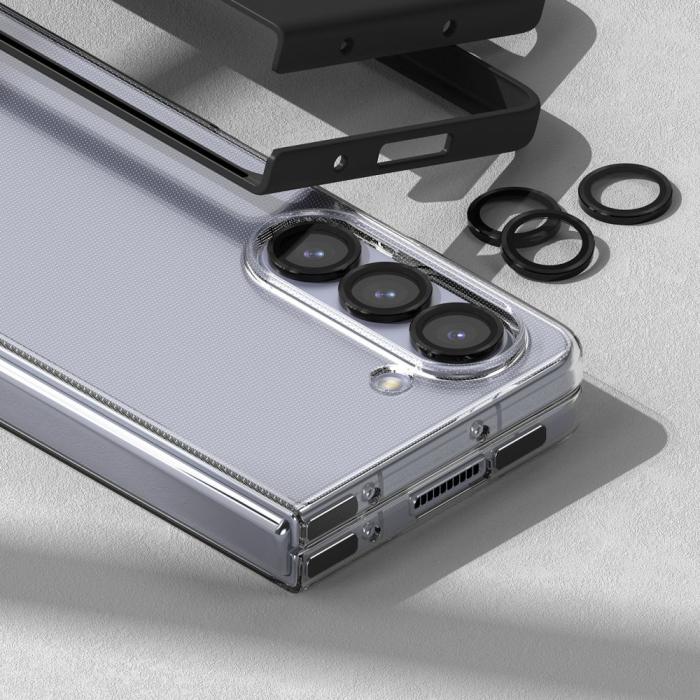 Bild 5, Ringke Samsung Galaxy Z Fold 5 Linsskydd Härdat Glas Svart