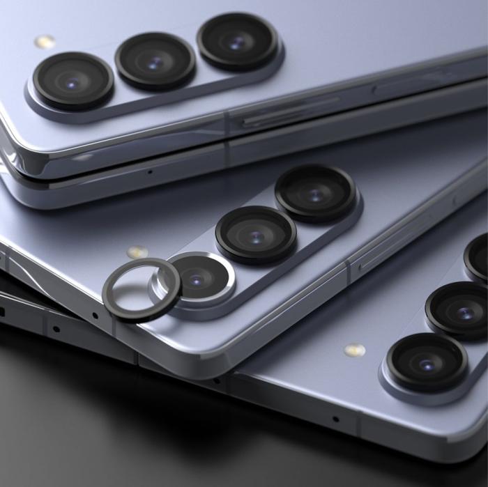 Bild 6, Ringke Samsung Galaxy Z Fold 5 Linsskydd Härdat Glas Svart