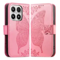Xiaomi 17 Fodral L&auml;der Fj&auml;ril Rosa