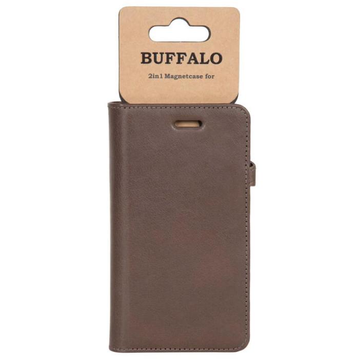 Bild 2, Buffalo Samsung Galaxy S9 Plus Fodral 2in1 Äkta Läder Brun