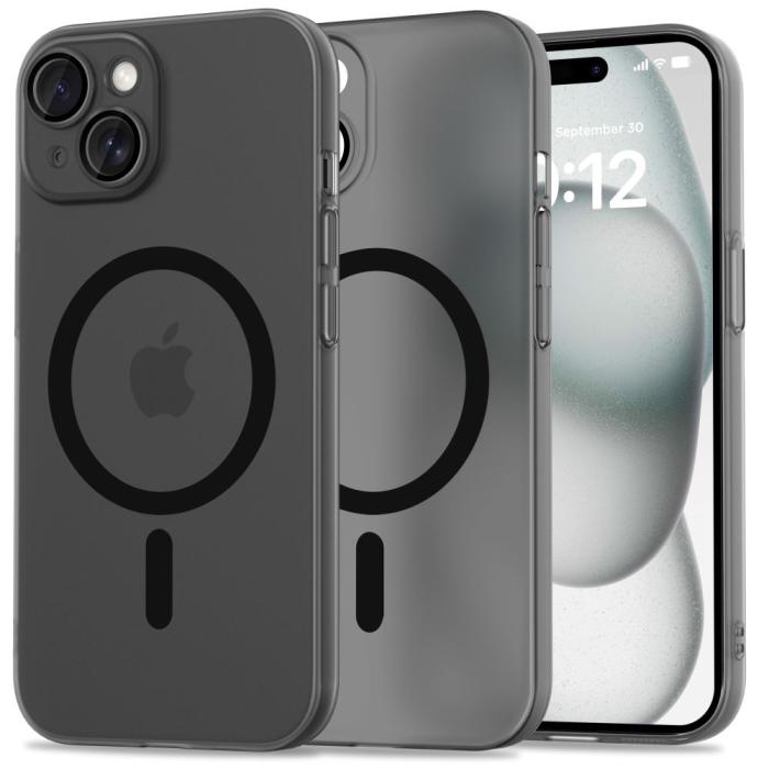 Bild 1, Tech-Protect iPhone 15 Skal MagSafe MagSlim Matt Svart