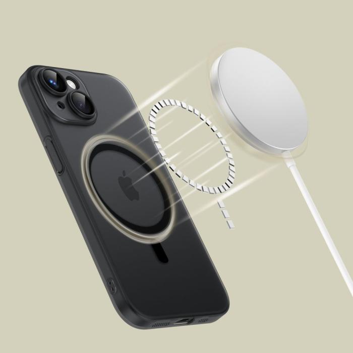 Bild 3, Tech-Protect iPhone 15 Skal MagSafe MagSlim Matt Svart