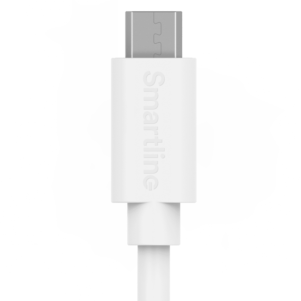 Smartline 3m Micro USB Laddningskabel Vit