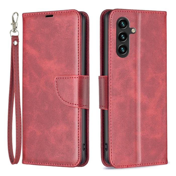Bild 1, Samsung Galaxy A35 5G Fodral Shark Läder Röd
