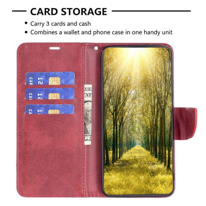 Bild 3, Samsung Galaxy A35 5G Fodral Shark Läder Röd